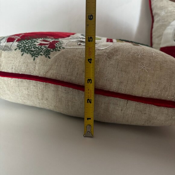 Secret Celebrity Christmas Tree Van Throw Pillow 16x16" Embroidered Holiday Deco - Picture 11 of 15